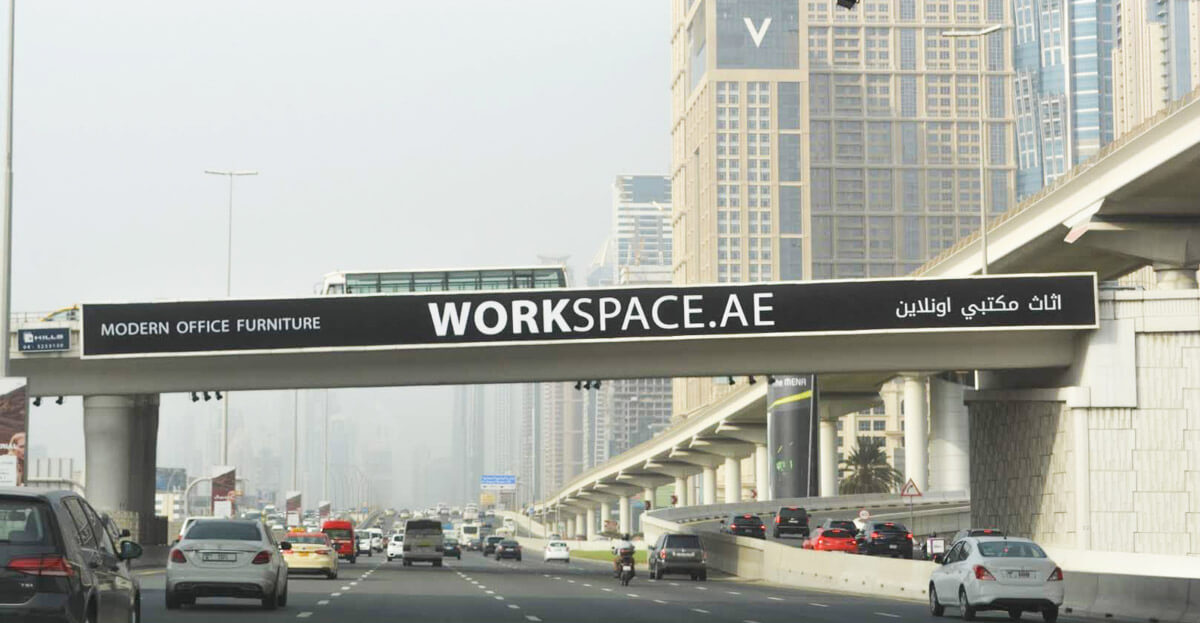 Workspace Bridge Banner Dubai Furniture